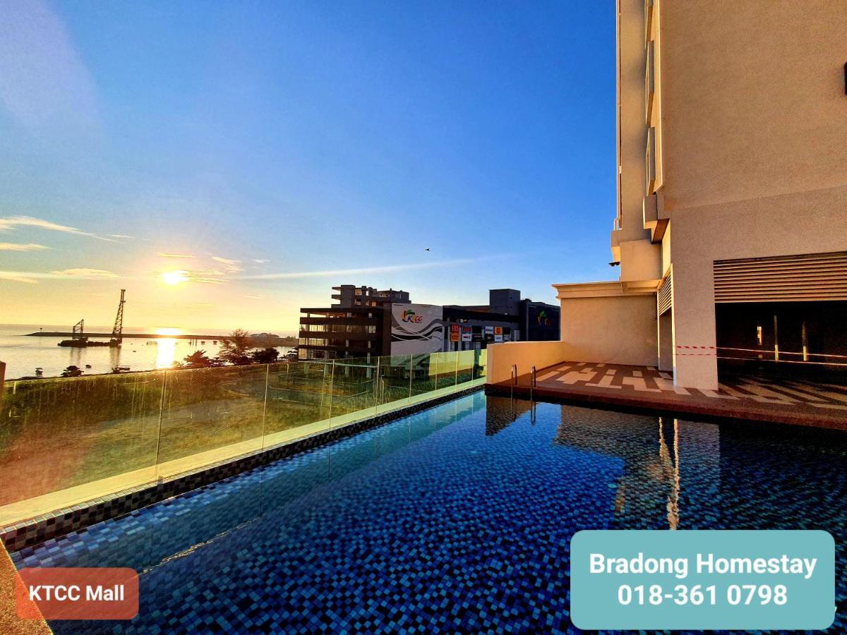 Bradong Homestay - Musllm Only, 3 Queen Bedrooms, Seaview, Infinity Pool, Gym, Near Drawbridge & Ktcc Mall Kuala Terengganu Luaran gambar